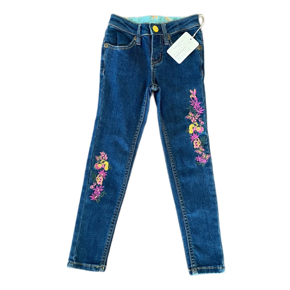 Matilda Jane Girl's Jeans Floral. NWT